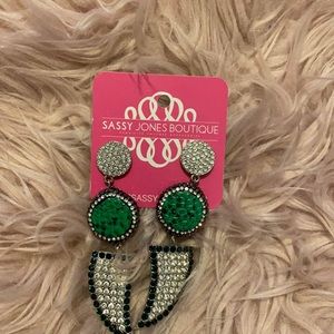 Sassy Jones green Tizani dangles